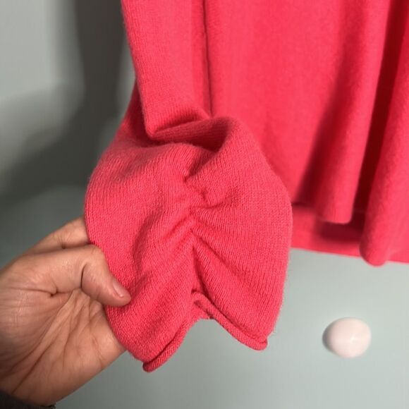 Garnet Hill Wrist Detail Cashmere Sweater - Picture 2 of 8